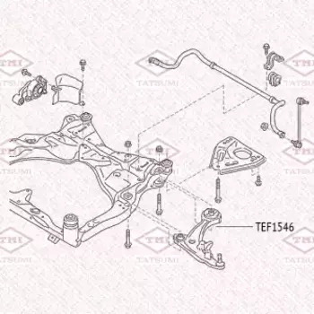 сайлентблок рычага переднего задний!\ Nissan Murano 07> TEF1546 TATSUMI