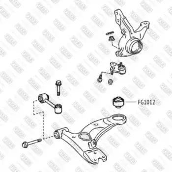 сайлентблок рычага переднего задний!\ Toyota Carina 92>
