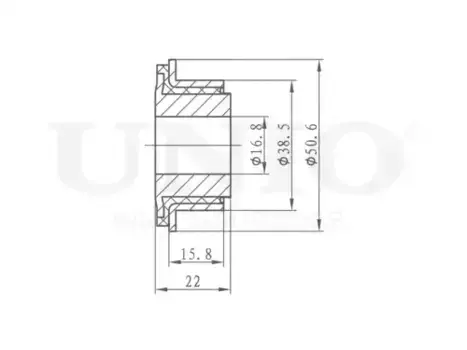 Сайлентблок рычага подвески RMP-20456 UNIO