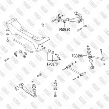 сайлентблок рычага зад.продол. передний !\ Hyundai Azera/Sonata 01>,KIA Opirus/Amanti 06>