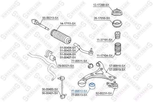 сайлентблок рычага задн.!\ Hyundai iX35 2WD 10>