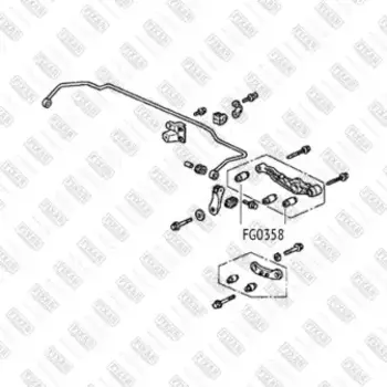 сайлентблок рычага заднего!\ Honda Concerto HW, Rover 200/400 all 89-95
