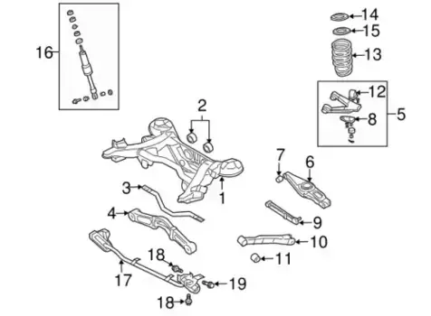 сайлентблок рычага заднего продольного!\ Mitsubishi Pajero 99> 4125A006