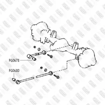 сайлентблок рычага заднего продольного !\ Toyota Land Cruiser 80 90>