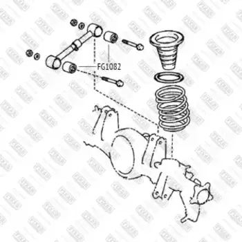 сайлентблок рычага заднего продольного !\ Toyota Land Cruiser 200 07>,Lexus LX570 07> FG1082 FIXAR