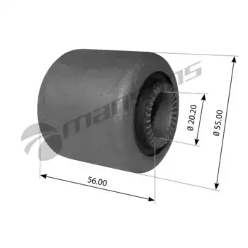 сайлентблок стабилизатора !D20xD55x50/56mm \DAF 65/75/85/95/1200-2700 200.106 MANSONS