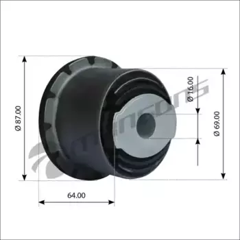 сайлентблок стабилизатора! (мрп) кабины d16xd69x64mm\MB 1628/16338/1636 700.195 MANSONS
