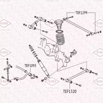 сайлентблок задн. поперечного рычага!\ TOYOTA Land Cruiser 07>, LEXUS LX 07>
