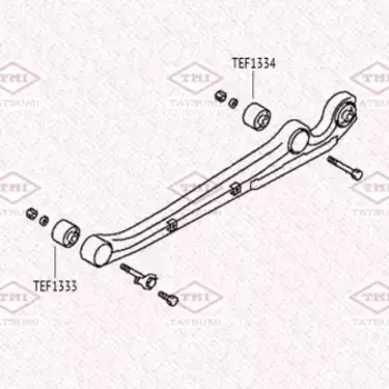 сайлентблок задн. продольного рычага!\ MITSUBISHI Pajero >08