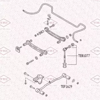 сайлентблок заднего продольного рычага !\ Hyundai Accent/Verna 99>