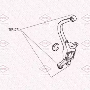 сайлентблок заднего продольного рычага!\ Mitsubishi Outlander CU 02-06 TEF1271 TATSUMI