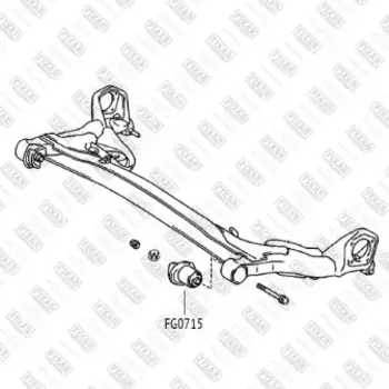 сайлентблок задней балки !\ Toyota Ipsum/Gaia/Picnic 96>