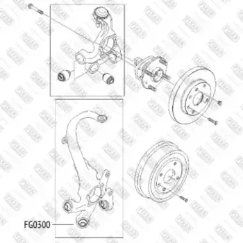 сайлентблок задней цапфы !\ Chevrolet Epica 07> FG0300 FIXAR