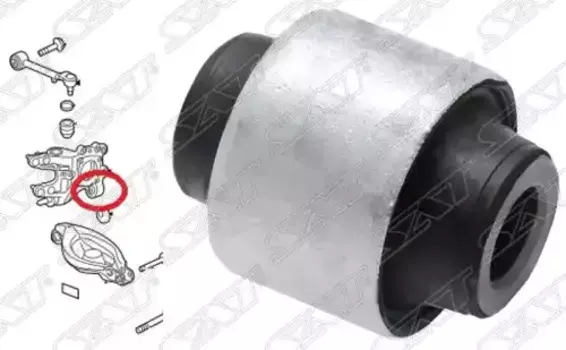 САЙЛЕНТБЛОК ЗАДНЕЙ ЦАПФЫ HONDA ODYSSEY III 2005-2010 ST-52210-SHJ-A00-U SAT