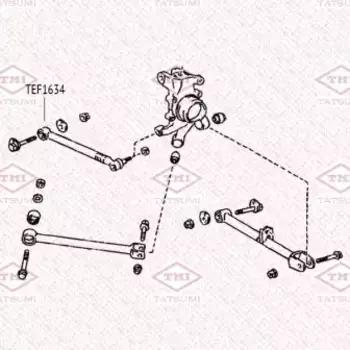 сайлентблок задней поперечной тяги !\ Toyota Mark II/Chaser/Cresta 96> TEF1634 TATSUMI
