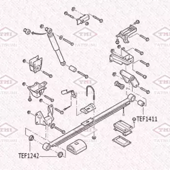 сайлентблок задней рессоры !\ Ford Transit 06> TEF1411 TATSUMI