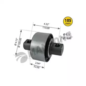сайлентблок задний!\ Mitsubishi Fuso/Hino 190.476 MANSONS