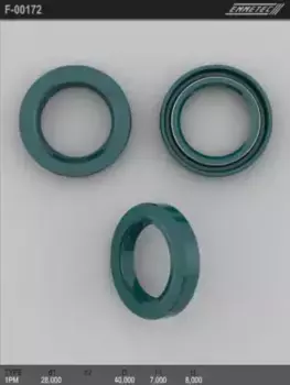 Сальник 28.00/40.00x7.00/8.00 тип 1PM F-00172 EMMETEC