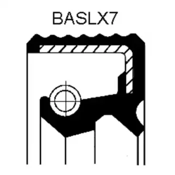 сальник дифференциала !FPM BASLX7 52x68x8\SCANIA 4-Series