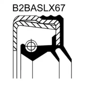 сальник хвостовика !FPM 90x115x15 B2BAVISLDRWX67 \IVECO 12025517B CORTECO