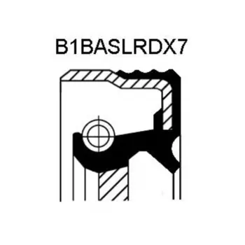 сальник к-вала !FPM 105x130x12 B1BAVIRDX7 \MB