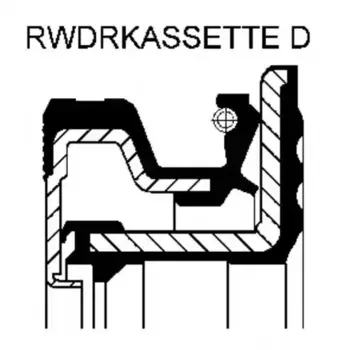 сальник к-вала !передний MVG 100x130/14 RWDR-KASSETTE\IVECO STRALLIS/TRAKKER Cursor10/13 12029819B CORTECO