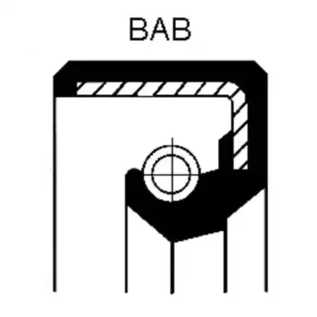 сальник коленвала! 17.46x28.58x6.3 NBR \IVECO 120 114 82B CORTECO