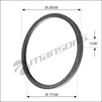 сальник коленвала !d200xd177x12mm \Iveco Eurotrakker/Stralis GR301 MANSONS