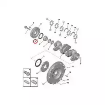 сальник коленвала! перед. 61x75x8\ Citroen C3/C4, Peugeot 208/308 1.4/1.6 07> 16 140 859 80 PSA