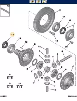сальник КПП!\ Citroen, Peugeot 98 067 409 80 PSA