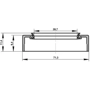 сальник привода! 39.7X71.3X9.4X11.4\ Nissan Murano/Qashqai/X-trail 95AES-40710911X FEBEST