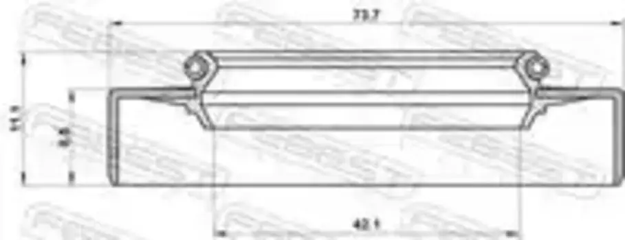 сальник привода! 42.1x73.7x8.5x11.1\ Volvo S80 2.0-4.4i/2.4D 99-12 95GDS-44730911U FEBEST