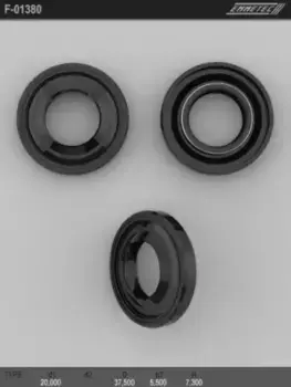 Сальник рулевой рейки 20x37.5x5.5/7.3 (1PM) F-01380 EMMETEC