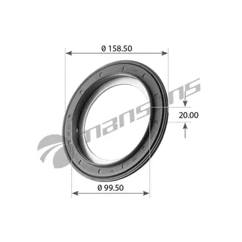 сальник ступицы! 117.5x158x17.8\ BPW