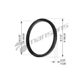 сальник ступицы! 160x180x15 пербунан\ Iveco, SAF GR125 MANSONS