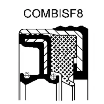 сальник ступицы !50x65x18 NBR\ DANA 120 186 16B CORTECO