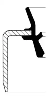 сальник ступицы! 56x72x10/14.25\ Ford Scorpio/Sierra 1.8-2.5D 82> 070 154 68B CORTECO