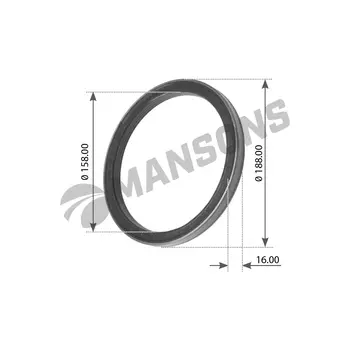 сальник ступицы! d158xd188x16mm\ Scania