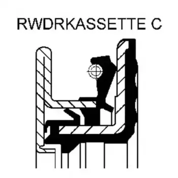 сальник !ступицы F/N 105x140x13.5/14.5 CASSETTE S2 \MAN L2000 12040000B CORTECO