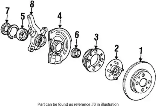 САЛЬНИК СТУПИЦЫ ПЕРЕДНЕГО КОЛЕ MB303875 MITSUBISHI