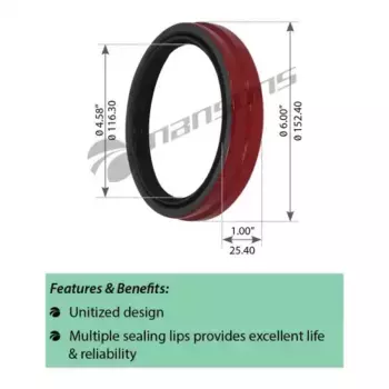 сальник ступицы! прицепа (кассетный) 116.3x152.4x25.40\ Trailer 330.005CR MANSONS