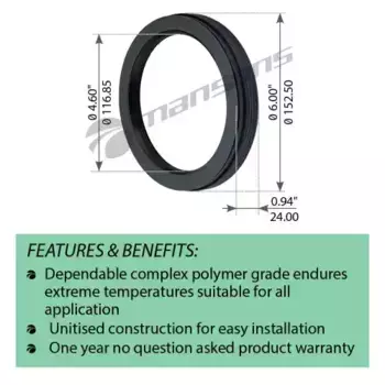 сальник ступицы! прицепа (кассетный) 116.85x152.5x24.0\ Trailer 330.005SP MANSONS