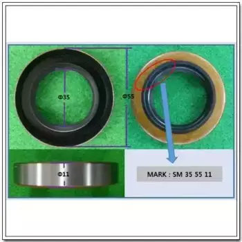 сальник задней полуоси!\ SsangYong Actyon/Rexton/Kyron D20/D27/E23 01> 4242608600