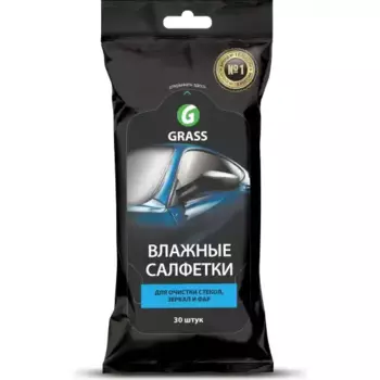 Влажные салфетки стекло фары GRASS IT-0313 30 шт.