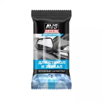 Влажные салфетки стекло фары AVS A78101S 25 шт.