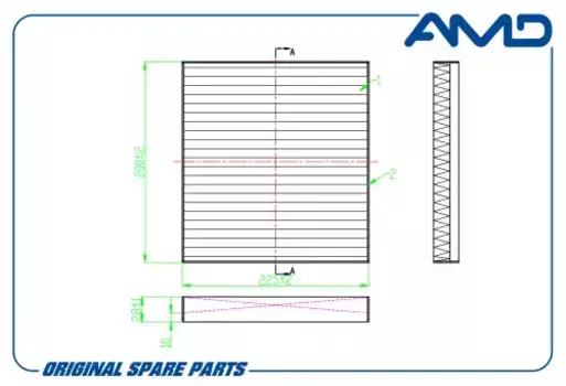 Салонный фильтр AMD AMD.FC753A