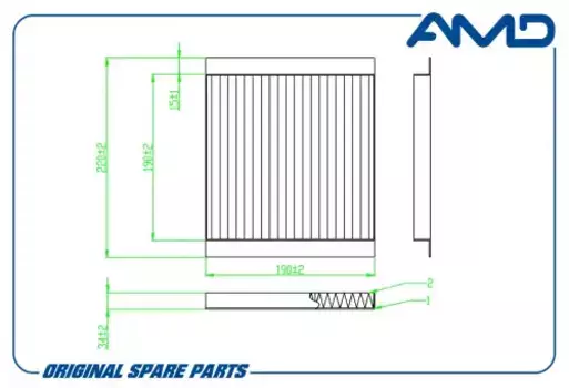 Салонный фильтр AMD AMD.FC861C