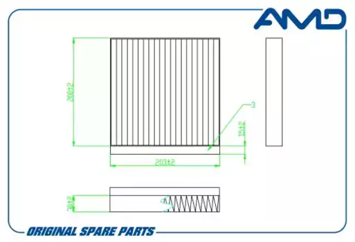 Салонный фильтр AMD AMD.FC996C