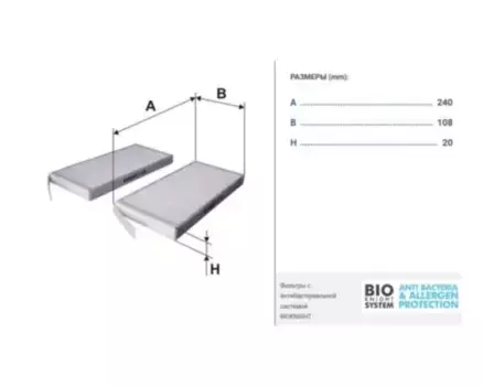 Салонный фильтр FILTRON K 1248-2X NISSAN NV400, RENAULT Kangoo/Master 1.5-2.3DCi 08>