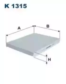 Салонный фильтр FILTRON K 1315 HYUNDAI Santa Fe II 10>